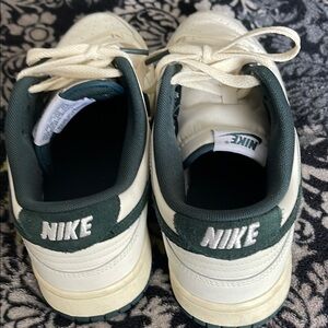 Nike Cream and Green Sneakers